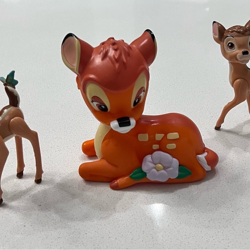 Vtg 1960s Disney Bambi Toys set of 3